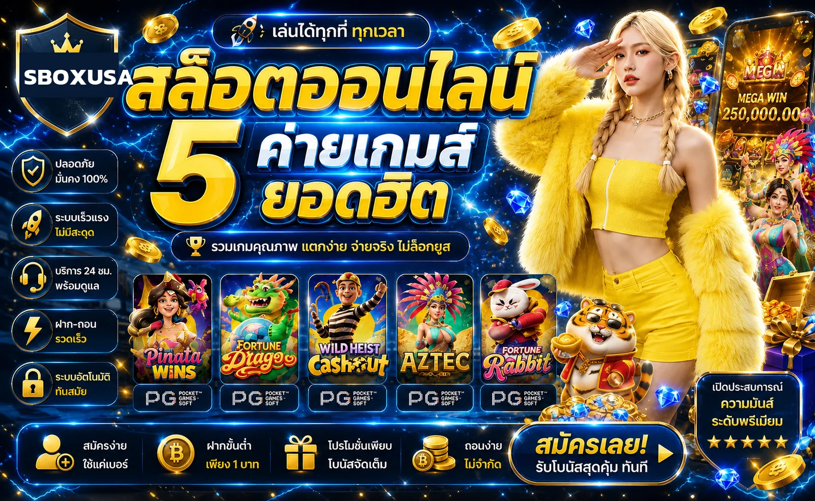SBOXUSA คาสิโนออนไลน์ สล็อต ทางเข้าอย่างเป็นระบบ